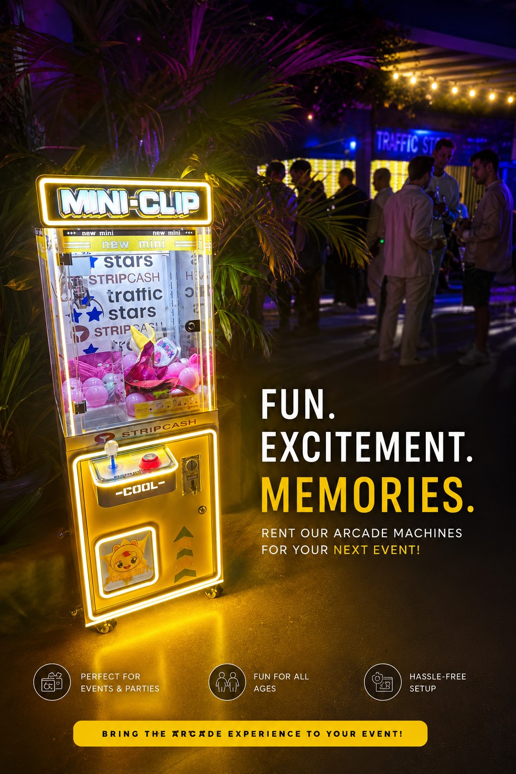 Claw machine at event